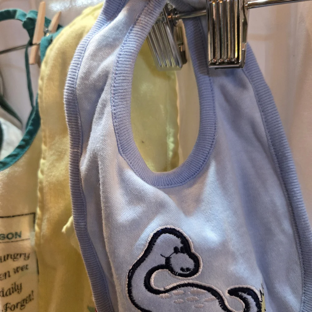 Set of Baby Bibs with Embroidery